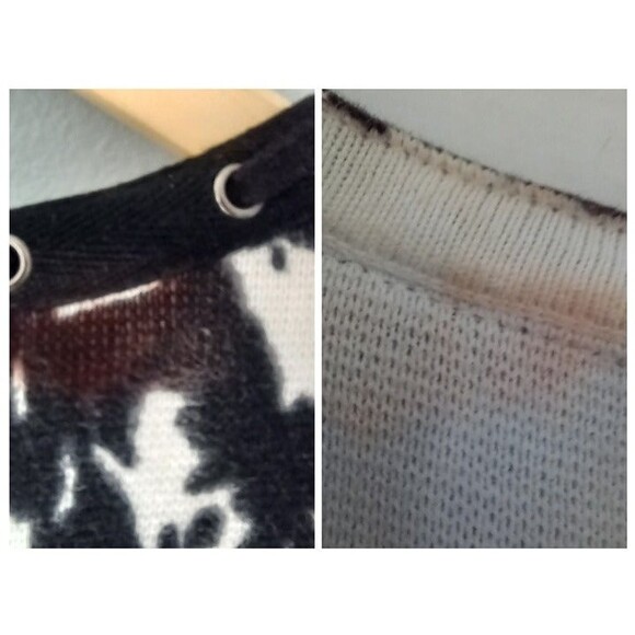 Chico's Size 2 Sandra Open Cardigan-Pony Print-US Large/12-3/4 Sleeve-FLAW - Picture 6 of 9